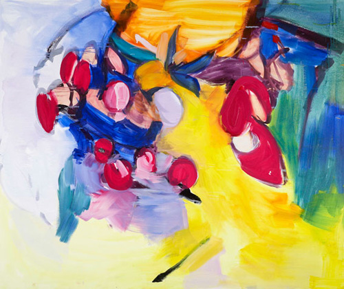 Flirting Fruits oil on canvas 153x183cm 2010